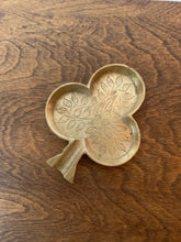 Load image into Gallery viewer, Amazing Vintage Brass Etched Clover Dish/Personal Catch Tray