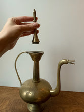 Load image into Gallery viewer, Magnificent Vintage Brass Turkish Coffee Pot Vessel with Goose Head Spout (WOW!)