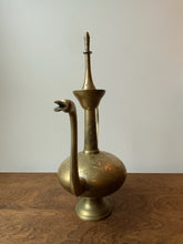 Load image into Gallery viewer, Magnificent Vintage Brass Turkish Coffee Pot Vessel with Goose Head Spout (WOW!)