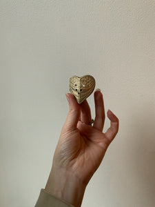 Vintage Brass Heart Shaped Piece