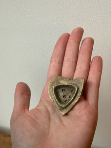Vintage Brass Heart Shaped Piece