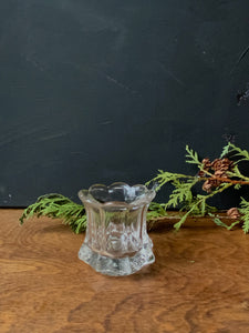 Vintage Glass Salt Cellar / Toothpick Holder
