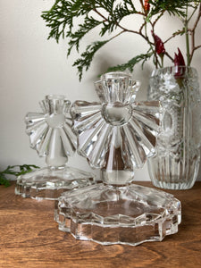 Gorgeous Glass Fan Candle Holders