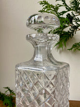 Load image into Gallery viewer, Beautiful Diamond Cut Crystal Decanter