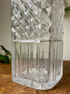 Beautiful Diamond Cut Crystal Decanter