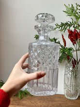 Load image into Gallery viewer, Beautiful Diamond Cut Crystal Decanter