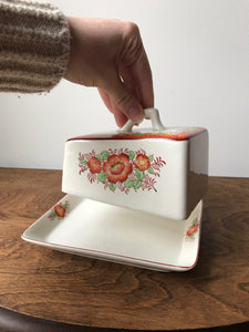 Vintage Mikori Ware Cheese Or Butter Dish