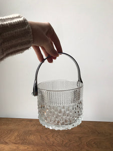 Beautiful Small Cut Glass Crystal Ice Bucket