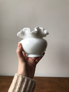 Lovely Vintage Milk Glass Vase