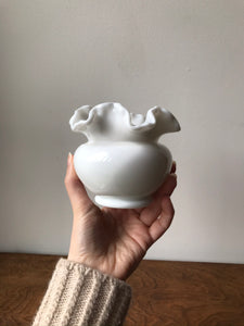 Lovely Vintage Milk Glass Vase