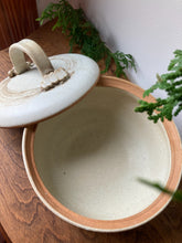 Load image into Gallery viewer, Beautiful Handmade Cream &amp; Sand Lidded Pottery Dish