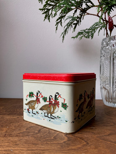 Christmas Goose Tin