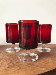Made In France Small Red Glasses (set of 4)