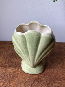 Green Shell Vase