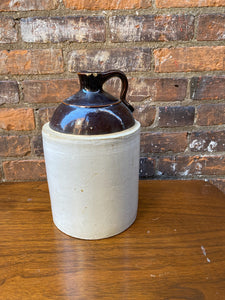 Vintage Two Toned Stoneware Jug