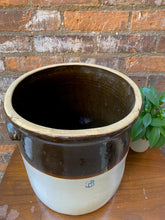 Load image into Gallery viewer, Vintage 6 Gallon Two Toned Stoneware Crock