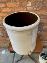 Load image into Gallery viewer, Vintage 15 Gallon Stoneware Crock with Corked Drain Hole and Lid