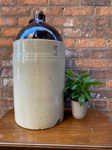 Vintage 5 Gallon Stoneware Moonshine Jug
