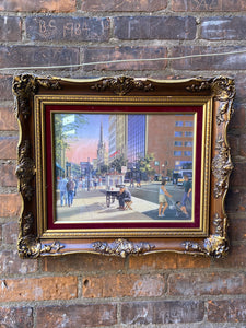 Framed Photo of James St. at Gore Park in Vintage Gold Frame