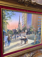Load image into Gallery viewer, Framed Photo of James St. at Gore Park in Vintage Gold Frame