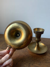 Load image into Gallery viewer, Lovely Vintage Pair Of Brass Candle Holders