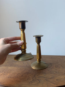 Pair of Lovely Brass Candle Holders