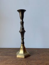 Load image into Gallery viewer, Large Vintage Brass Candle Holder