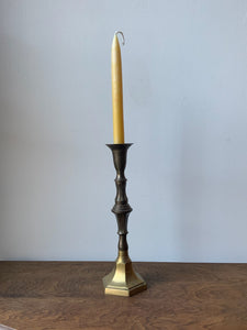 Large Vintage Brass Candle Holder