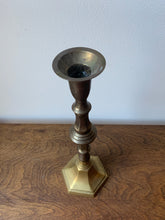 Load image into Gallery viewer, Large Vintage Brass Candle Holder