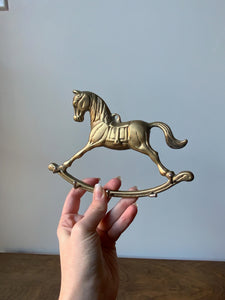 Vintage Brass Equestrian Key Holder