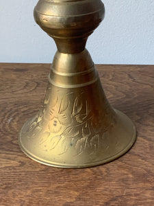Antique Brass Whale Oil Lamp