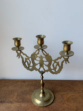 Load image into Gallery viewer, Beautiful Vintage Brass Candelabra