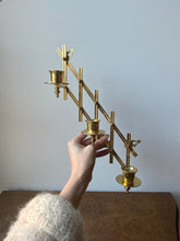 Load image into Gallery viewer, Very Cool Angle Adjustable Brass Candle Wall Sconce