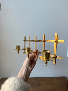 Very Cool Angle Adjustable Brass Candle Wall Sconce
