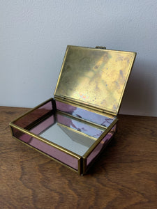 Sweet Brass and Glass Box