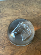 Load image into Gallery viewer, Glass Equestrian Horse Paper Weight