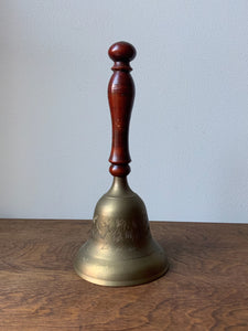 Brass Bell with Wood Handle
