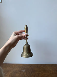 Pretty Brass Bell with Floral Boarder