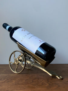 Incredible Brass Cannon Bottle Stand