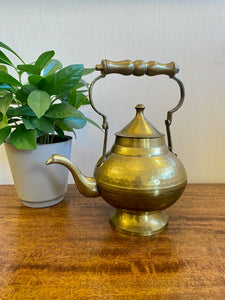Vintage Hammered Brass Teapot