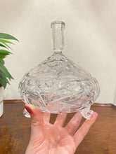 Load image into Gallery viewer, Vintage Cut Glass Lidded Dish