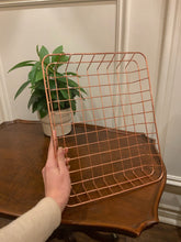 Load image into Gallery viewer, Copper Metal Paper Basket Tray