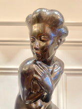 Load image into Gallery viewer, Bronze Coloured Statuette of a Lady
