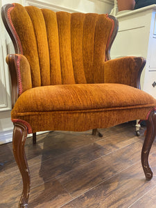 Charming Vintage Caramel Brown Chair