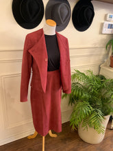 Load image into Gallery viewer, Beautiful Rose Suede Two Piece Suit