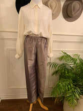 Load image into Gallery viewer, Taupe Silk Pants (Size X-Small)