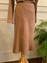 Load image into Gallery viewer, Two Piece Tan Suede-Like Set (Size 8)