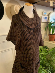 Brown Knitted Over sweater