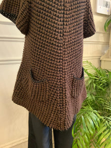 Brown Knitted Over sweater