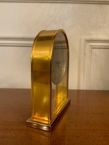 Vintage Brass and Glass Clock